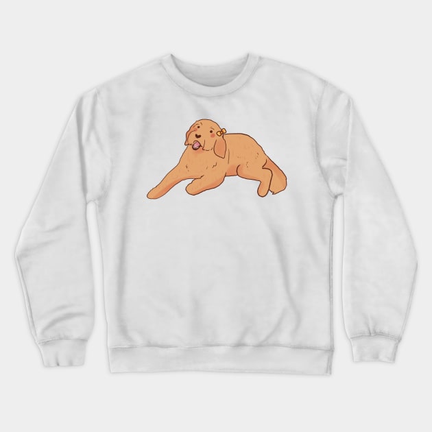 Golden Doodle art Crewneck Sweatshirt by Mayarart